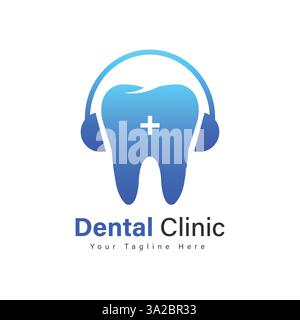 Logodesign der Zahnklinik Stock Vektor
