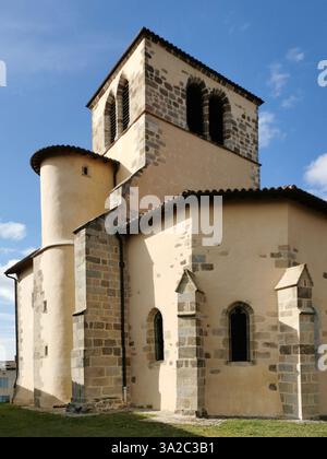 Kirche Saint-Pierre-aux-liens in Chameane, Parc Livradois Forez, Puy-de-Dome, Auvergne-Rhone-Alpes, Frankreich Stockfoto