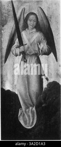 Dieses Stück von Hans Memlinc und Gerard David zeigt religiöse Figuren mit außergewöhnlichen Details, naturalistischen Texturen und sorgfältiger Beleuchtung, typisch für die frühe niederländische Malerei. Stockfoto