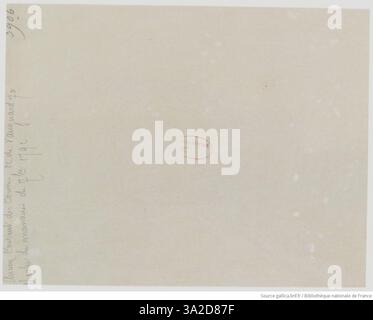 Eugène Atgets Fotografie des ehemaligen Couvent des Carmes in der Rue de Vaugirard, Schauplatz der September-Massaker von 1792, zeigt die historische Rolle des Gebäudes in der Französischen Revolution. Stockfoto