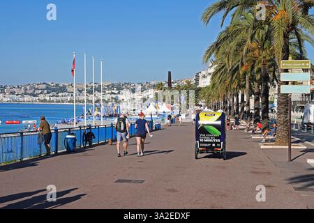 Promenade in Nizza, Frankreich, Nizza Stockfoto