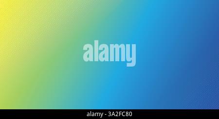 Diagonale Linie auf abstraktem Hintergrund mit gelbem bis blauem Farbverlauf, abstrakte Dekoration, blauer gelber grüner Hintergrund Stock Vektor