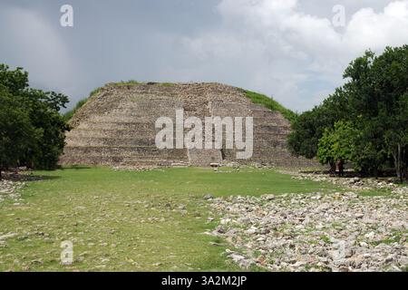 Mexiko. Yucatan. Izamal. Kinich-Kakmó-Pyramide. Maya-Kultur. Stockfoto