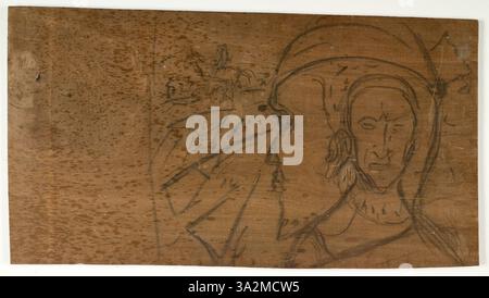 Diese Illustration von Edvard Munch wurde für „Kongsemnene“ geschaffen und zeigt die symbolischen und emotionalen Themen des Werks. Das Bild verwendet Munchs charakteristischen expressiven Stil, um psychologische Tiefe und menschliche Komplexität zu vermitteln. Stockfoto