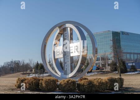 Whippany, NJ, USA – 23. Februar 2025: Bayer HealthCare US-Hauptsitz in Whippany, New Jersey. Bayer ist ein multinationales Pharma- und Biotechn-Unternehmen Stockfoto