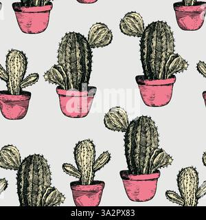 Nahtloses Muster mit kubanischen oder mexikanischen Maracas. Musikinstrument. Wild West, Mexiko Konzept. Vektorzeichnung Hintergrund für Textil, Tapete Stock Vektor