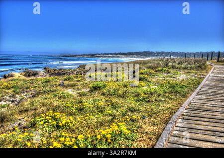 Beach Boardwalk The Links at Spanish Bay Pebble Beach California Stockfoto
