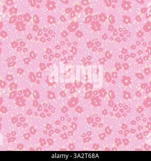 Nahtloses Blumenmuster basierend auf traditionellen Ornamenten. Bunte Blumen auf farbigem Hintergrund. Skandinavischer Stil. Schweden im nordischen Stil Stock Vektor