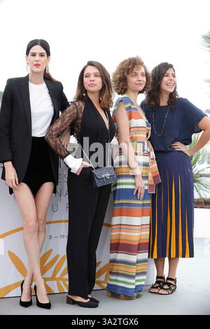 Luiza Mariani, Bruna Linzmeyer, Marina Provenzano und Flora Diegues nehmen am Fotoaufruf zum „Großen mystischen Zirkus (O Grande Circo Mistico)“ während des 71. Jährlichen Filmfestivals in Cannes am 14. Mai 2018 im Palais des Festivals Teil. CAP/GOL ©GOL/Capital Pictures Stockfoto
