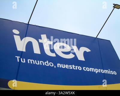 Inter ist ein venezolanisches Telekommunikationsunternehmen, das sich auf Kabel-, Satelliten-, Internet- und Telefondienste spezialisiert hat. Editorial, E Stockfoto