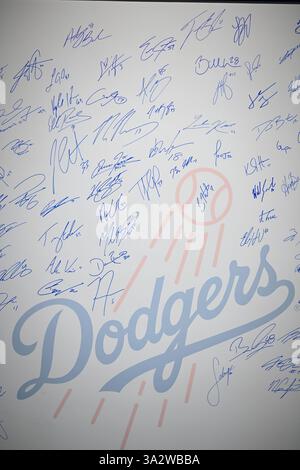 Tokio Japan. März 2025. Allgemeine Ansicht, 14. MÄRZ 2025 - Baseball : die Ausstellung Dodgers Experience in Tokio Japan. Kredit: MATSUO. K/AFLO SPORT/Alamy Live News Stockfoto