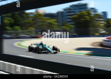 MELBOURNE, AUSTRALIEN, 14. März 2025. Im Bild: Aston Martin Formel-1-Fahrer Lance Walk (CAN) 18 bei der australischen Runde der Formel-1-Weltmeisterschaft 2025. Karl Phillipson / Alamy Live News Stockfoto