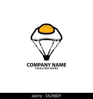 Ballon Ei Logo Design Vektor Stock Vektor