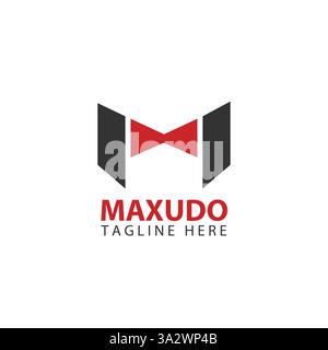 Letter M Party tragen Logo Design Vektor Stock Vektor