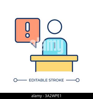 RGB-Farbsymbol für Fahrassistenz Stock Vektor