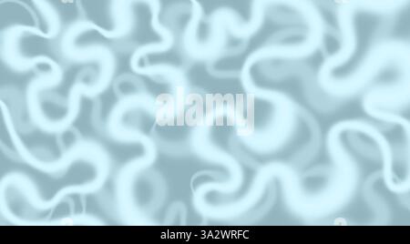 Abstrakter Hintergrund mit blauem Farbschema mit wirbelnden Linien und glatten Texturen. Stockfoto
