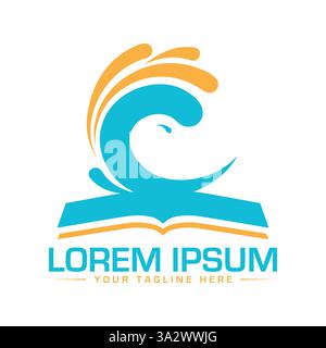 Design Des Education Logos Stock Vektor