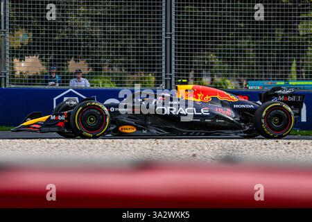 Malbourne, Australien. Februar 2025. Liam Lawson (NZL) - Redbull Racing RB21 - Honda RBPT während der Trainingssitzung am Freitag des Grand Prix 2025 von Louis Vuitton in Australien; Albert Park, Melbourne, Australien, 14. Bis 16. März 2025 Credit: Alessio de Marco/Alamy Live News Stockfoto