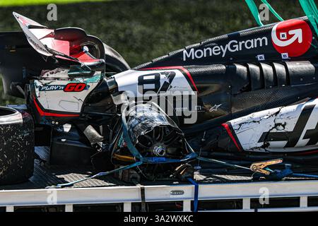 Malbourne, Australien. Februar 2025. Oliver Bearman (GBR) - Haas F1-Team während des Trainings am Freitag beim Grand Prix 2025 von Louis Vuitton in Australien; Albert Park, Melbourne, Australien, 14. Bis 16. März 2025 Credit: Alessio de Marco/Alamy Live News Stockfoto