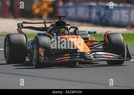 Melburne, Australien. März 2025. Oscar Piastri, während des Formel 1 Louis Vuitton Australian Grand Prix 2025, auf dem Albert Park Grand Prix Circuit. Quelle: Alessio Morgese/Emage/Alamy Live News Stockfoto