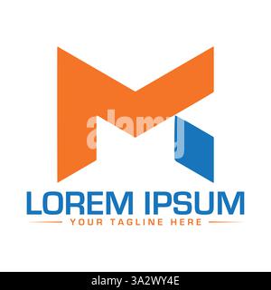 M-Letter-Logo Stock Vektor