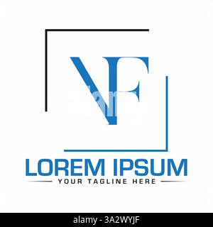 NF-Letter-Logo Stock Vektor