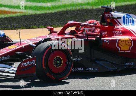 Melburne, Australien. März 2025. Charles Leclerc während des Formel 1 Louis Vuitton Australian Grand Prix 2025 auf dem Albert Park Grand Prix Circuit. Quelle: Alessio Morgese/Emage/Alamy Live News Stockfoto