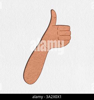 Handgesten Friedenszeichen die Geste symbolisiert Frieden und Gewaltlosigkeit. Stockfoto