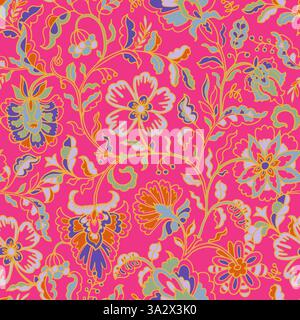 Abstraktes Botanisches Nahtloses Muster Stock Vektor