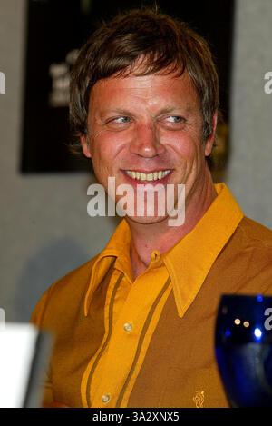 8. September 2002 - Toronto, Kanada - Pressekonferenz dem Himmel so fern. AUF DEM TORONTO INTERNATIONAL FILMFESTIVAL. AN DEN VIER JAHRESZEITEN HOTEL TORONTO KANADA. REGISSEUR TODD HAYNES. FITZROY BARRETT / 08.09.2002 K26026FB (D) (Kredit-Bild: © Globe Photos/ZUMAPRESS.com) Stockfoto