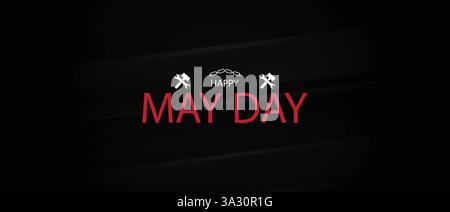 Feiern Sie den Maitag, Einen Tag der Freude und Solidarität Stock Vektor