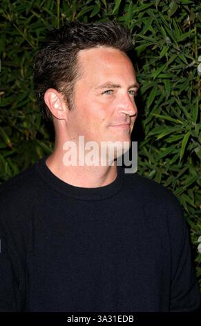 AUGUST 2004 - WESTWOOD, KALIFORNIEN, USA - MATTHEW PERRY -..V LIFE EMMY NOMINEE PORTFOLIO PARTY -. W HOTEL, WESTWOOD, CA - 08/16/2004 -. NINA PROMMER/ 2004.K38718NP(Bild: © Globe Photos/ZUMAPRESS.com) Stockfoto