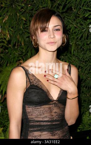 AUGUST 2004 - WESTWOOD, KALIFORNIEN, USA - SAMAIRE ARMSTRONG -..V LIFE EMMY NOMINEE PORTFOLIO PARTY -. W HOTEL, WESTWOOD, CA - 08/16/2004 -. NINA PROMMER/ 2004.K38718NP(Bild: © Globe Photos/ZUMAPRESS.com) Stockfoto
