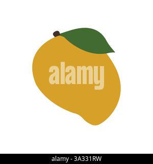 Mango Emoji Symbol Symbol Symbol Vektor Illustration Stock Vektor