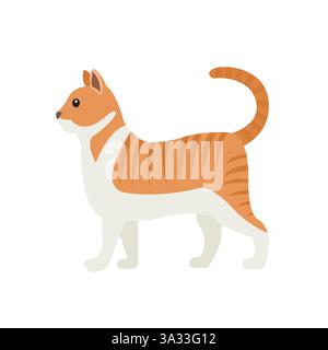 Orange Katze Emoji Symbol Symbol Symbol Vektor Illustration Stock Vektor