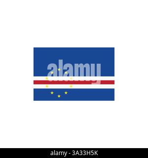 kap verde Flagge Emoji Symbol Symbol Symbol Vektor Illustration Stock Vektor