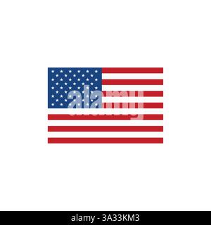 usa vereinigte staaten von amerika Flagge Emoji Symbol Symbol Symbol Vektor Illustration Stock Vektor