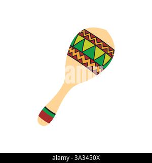 Maracas Emoji Symbol Symbol Symbol Vektor Illustration Stock Vektor