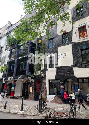 KUNST HAUS - HUNDERTWASSER - WIEN Stockfoto