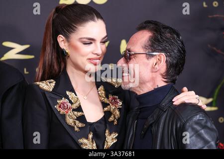 LOS ANGELES, KALIFORNIEN, USA – 13. MÄRZ: Nadia Ferreira und Ehemann Marc Anthony treffen am 13. März 2025 in Los Angeles, Kalifornien, ein. (Foto: Xavier Collin/Image Press Agency) Stockfoto