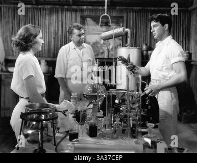 21. März 2006: Barbara Stanwyck, Jean Hersholt, Robert Taylor, am Set des Films „His Brother's Wife“, 1936 (Bild: © Glasshouse/ZUMA Wire) Stockfoto