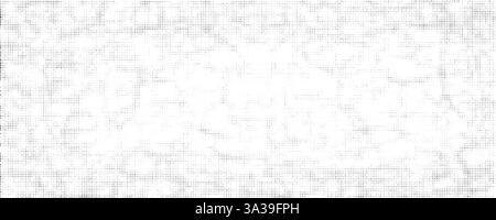Heller Halbtonhintergrund mit kleinen Punkten. Horizontales monochromes abstraktes Poster, Pop-Art-Vektormuster, Farbverlauf und Grunge-Retro-Effekt Stock Vektor