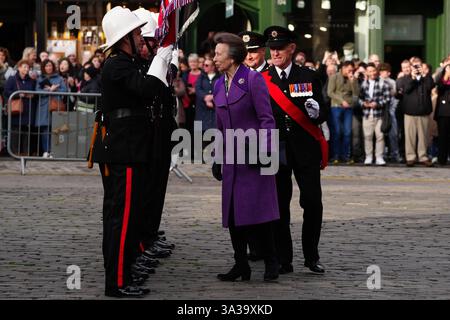 Die Prinzessin nimmt an einer Gedenkfeier zum 200. Jahrestag schottischer Feuerwehr- und Rettungsdienste in der St Giles' Cathedral in Edinburgh Teil. Bilddatum: Mittwoch, 23. Oktober 2024. Stockfoto