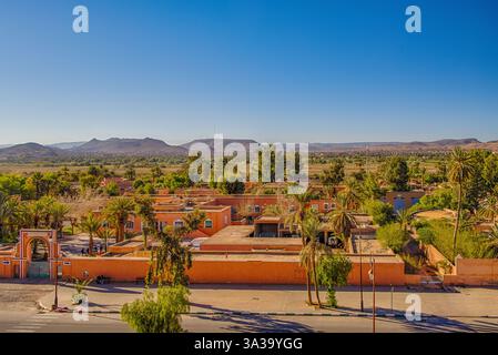 Ouarzazate Marokko. Wunderschöne Stadt im Atlasgebirge Marokkos Stockfoto