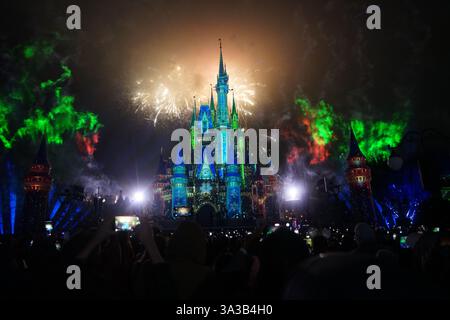 Magic Kingdom Fireworks Show Stockfoto
