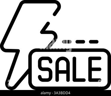 Flash Sale Symbol Vektor Symbol Design Stock Vektor