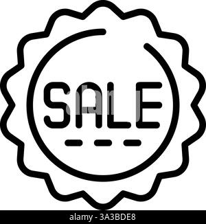 Verkaufsabzeichen Vektor-Symbol-Design Stock Vektor