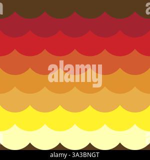 Farbenfroher, wolkiger Hintergrund mit nahtlosem Muster Stock Vektor