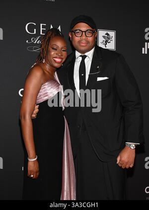 14. März 2025, New York, New York, USA: Bernard James nimmt an den 23. Jährlichen GEM Awards in der Cipriani 42nd Street in New York Teil. März 2025. (Credit Image: © Photo Image Press via ZUMA Press Wire) NUR REDAKTIONELLE VERWENDUNG! Nicht für kommerzielle ZWECKE! Stockfoto