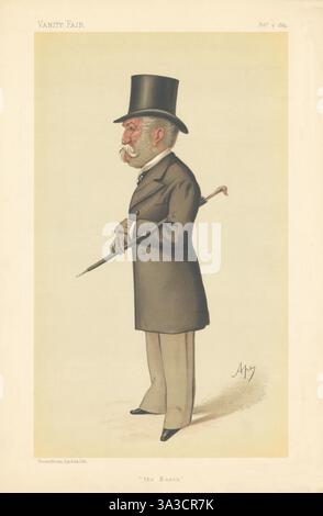TRICKFILM Charles Lennox Wyke „der Baron“ Diplomat 1884 Stockfoto